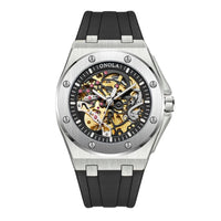 כסף - רצועה שחורה