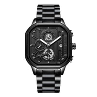 שחור מטאלי - רצועת פלדה